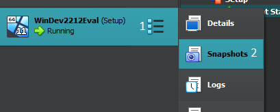 Image of button to Snapshots